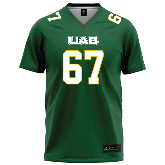 UAB - NCAA Football : Wes Wiggins - Green Football Jersey-0