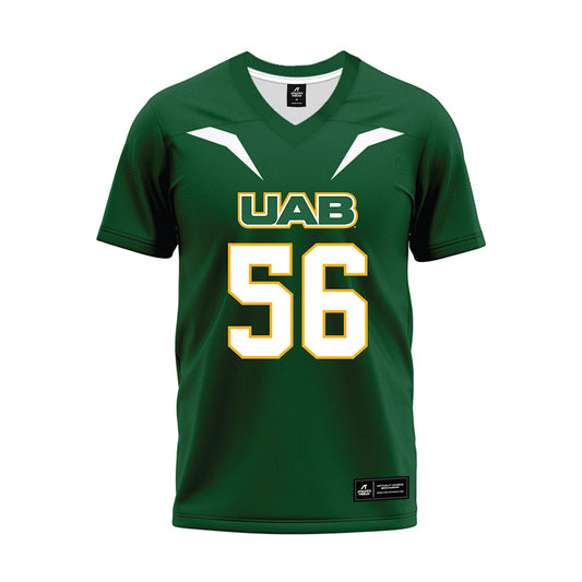 UAB - NCAA Football : Myles Cook - Green Football Jersey-0
