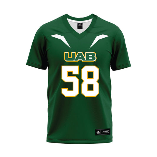 UAB - NCAA Football : Ryan Gunter - Green Football Jersey-0