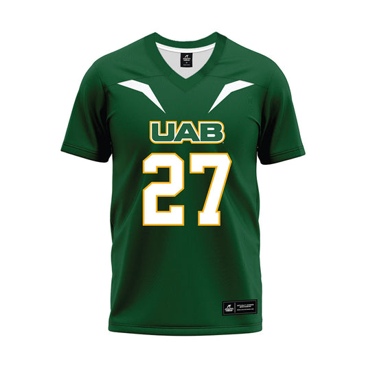 UAB - NCAA Football : Everett Roussaw Jr - Green Football Jersey-0