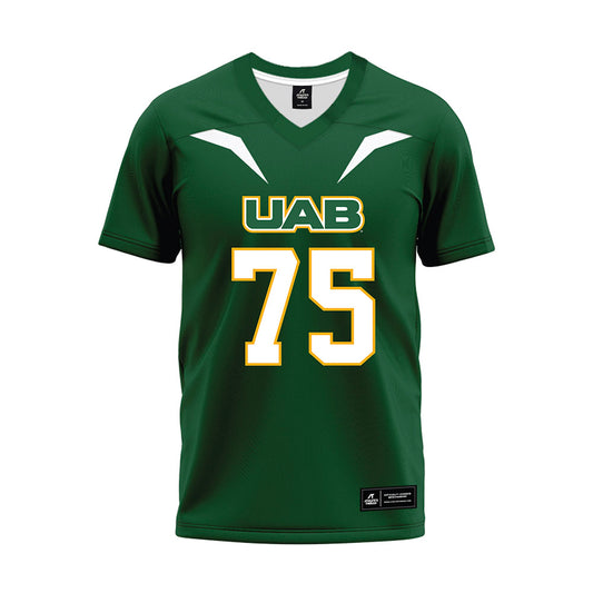 UAB - NCAA Football : Calib Perez - Green Football Jersey-0