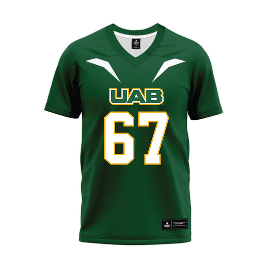 UAB - NCAA Football : Wes Wiggins - Green Football Jersey-0