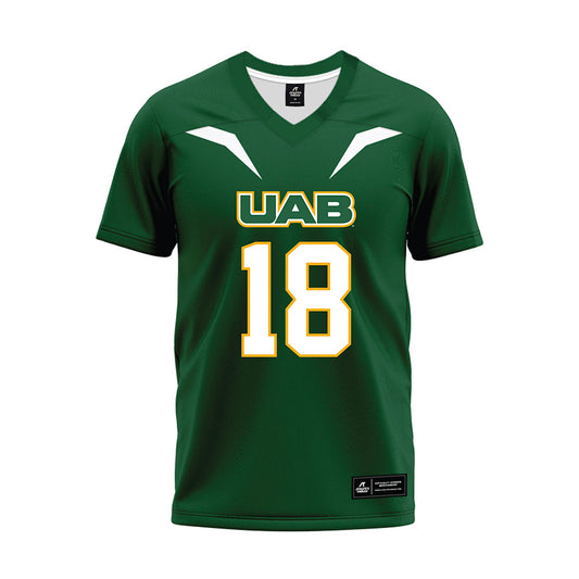 UAB - NCAA Football : Landry Lyddy - Green Football Jersey-0