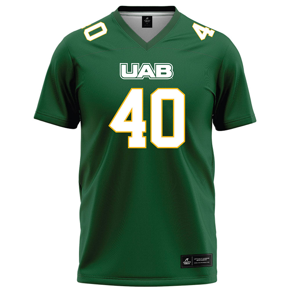 UAB - NCAA Football : Brayden Johnson - Green Football Jersey-0