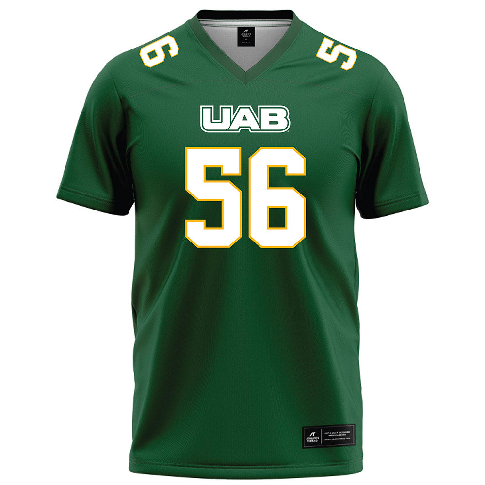 UAB - NCAA Football : Myles Cook - Green Football Jersey-0