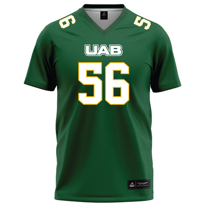 UAB - NCAA Football : Myles Cook - Green Football Jersey-0