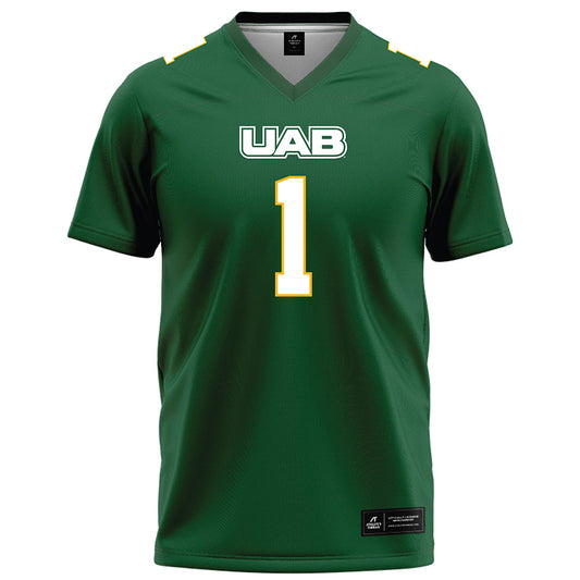 UAB - NCAA Football : CJ Smith - Green Football Jersey-0