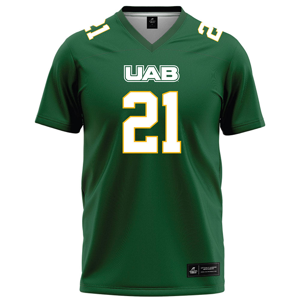 UAB - NCAA Football : Chris Bracy - Green Football Jersey-0