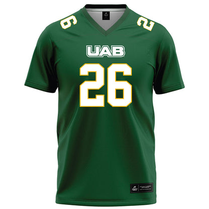 UAB - NCAA Football : Gage Messick - Green Football Jersey-0