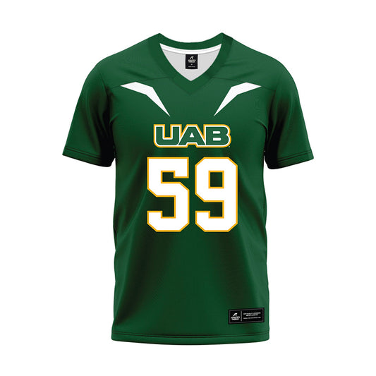 UAB - NCAA Football : Ch Burge - Green Football Jersey-0