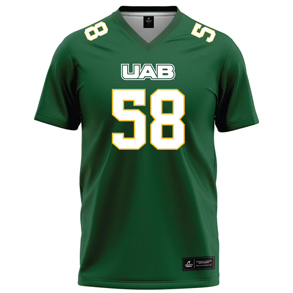 UAB - NCAA Football : Ryan Gunter - Green Football Jersey-0