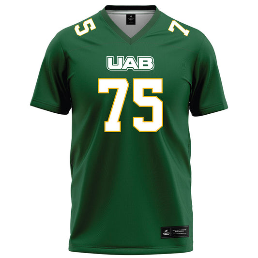 UAB - NCAA Football : Calib Perez - Green Football Jersey-0