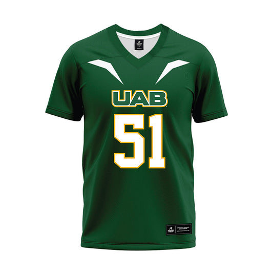 UAB - NCAA Football : Payton Kirkland - Green Football Jersey-0