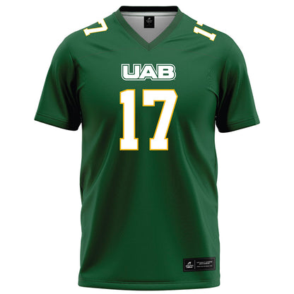UAB - NCAA Football : Brogan McNab - Green Football Jersey-0
