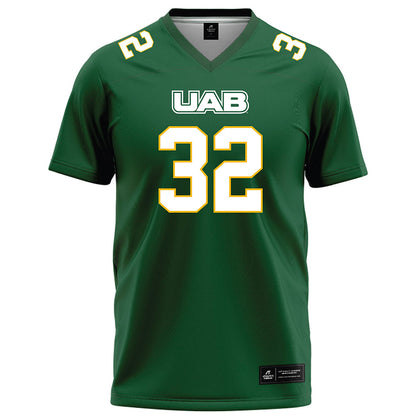 UAB - NCAA Football : Badger Hargett - Green Football Jersey-0
