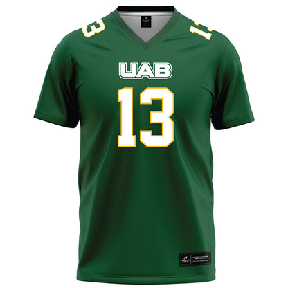 UAB - NCAA Football : Cd Gill - Green Football Jersey-0