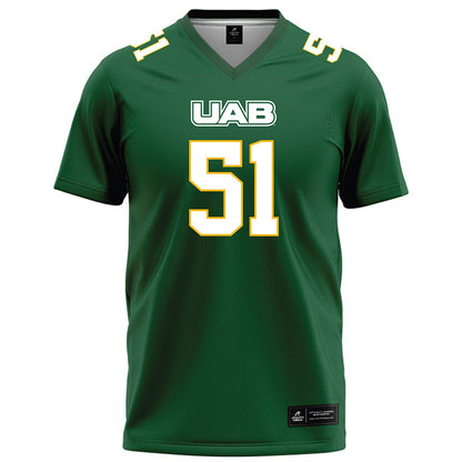 UAB - NCAA Football : Payton Kirkland - Green Football Jersey-0