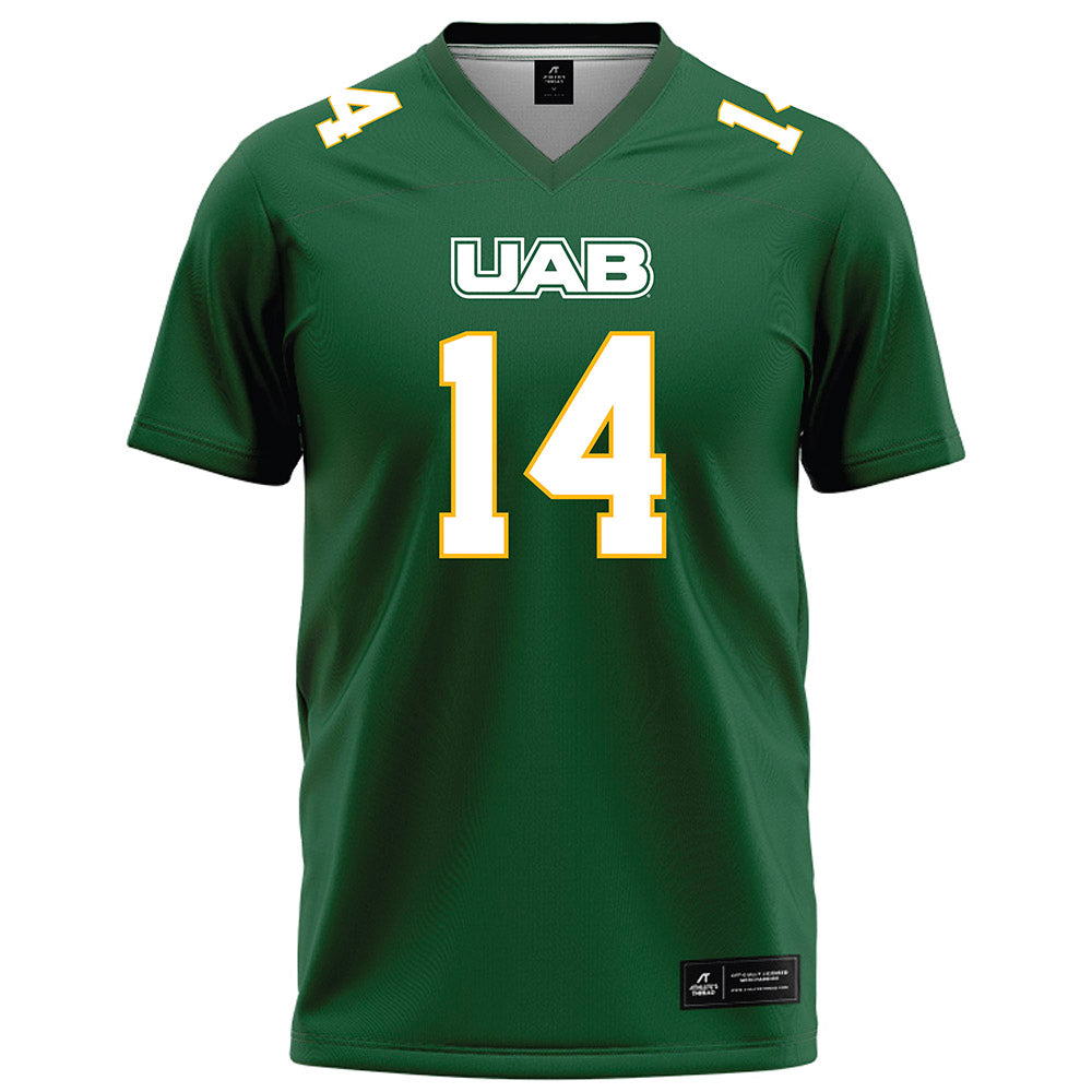 UAB - NCAA Football : Mantrez Walker - Green Football Jersey-0