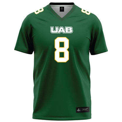 UAB - NCAA Football : Kaleb Brown - Green Football Jersey-0