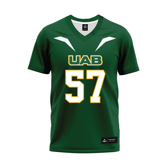 UAB - NCAA Football : Aidan Platt - Green Football Jersey-0