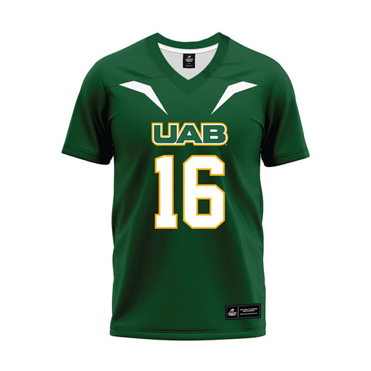 UAB - NCAA Football : Isaiah Crozier - Green Football Jersey-0