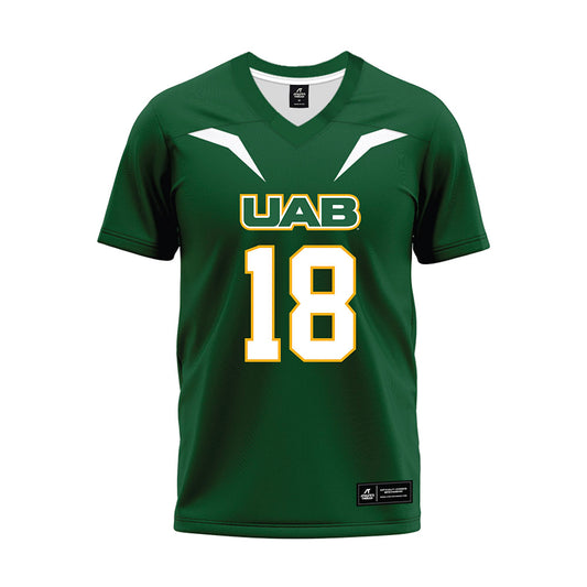 UAB - NCAA Football : Daniel Harris - Green Football Jersey-0