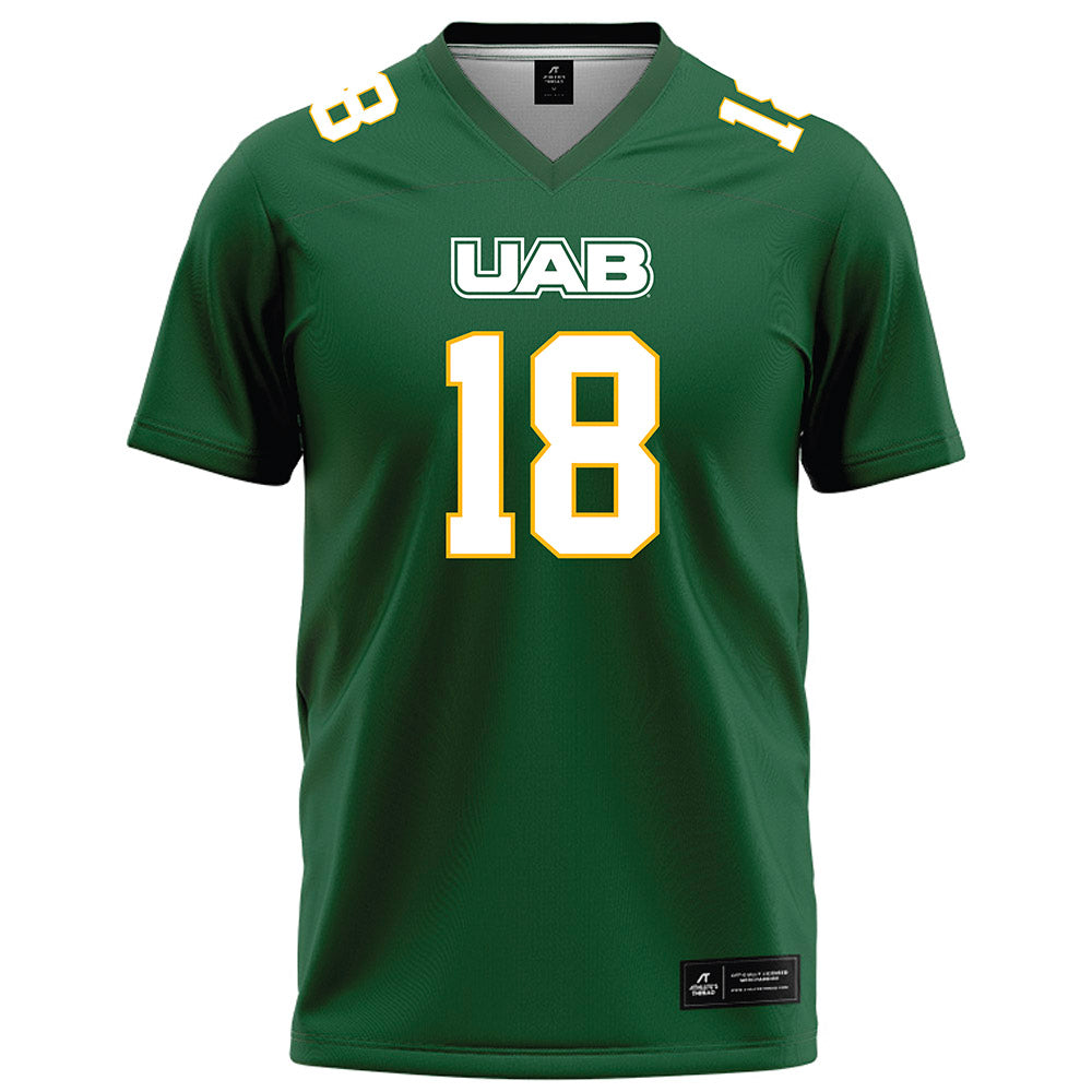 UAB - NCAA Football : Daniel Harris - Green Football Jersey-0