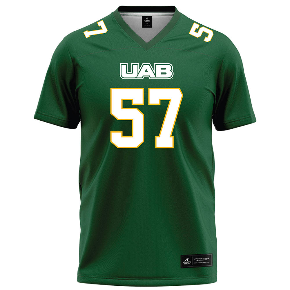 UAB - NCAA Football : Aidan Platt - Green Football Jersey-0