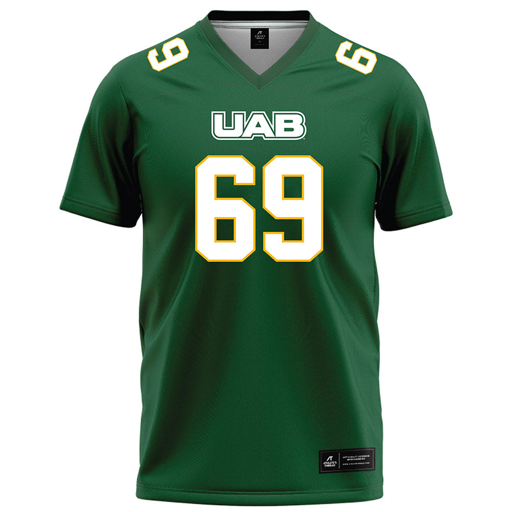 UAB - NCAA Football : Kade Martin - Green Football Jersey-0