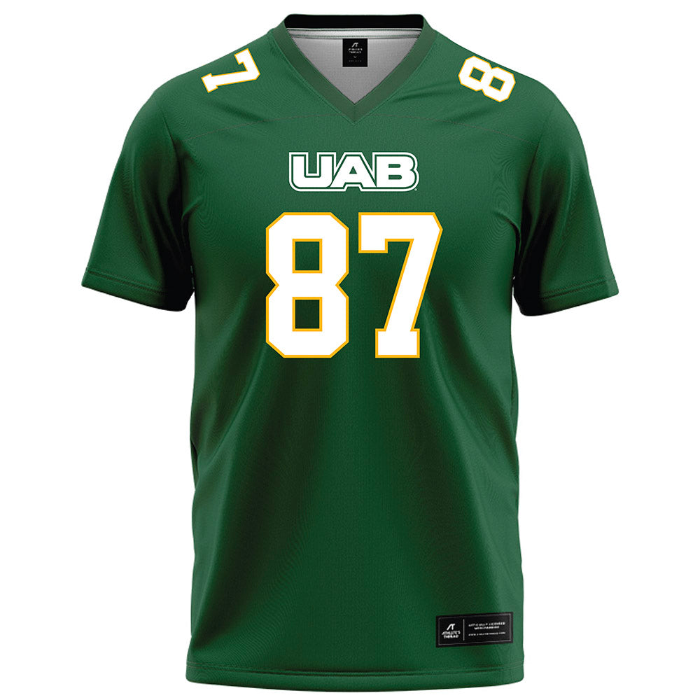UAB - NCAA Football : Connor Harby - Green Football Jersey-0