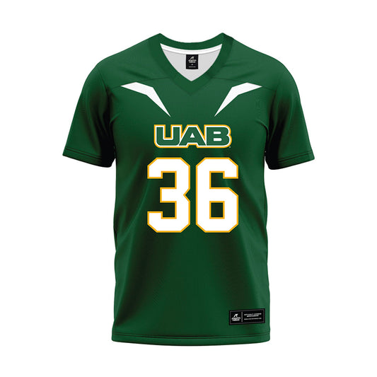 UAB - NCAA Football : Julius Lane Jr. - Green Football Jersey-0