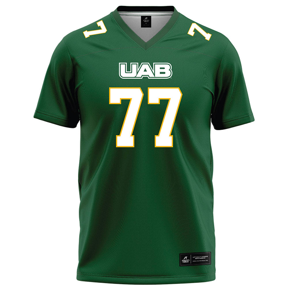 UAB - NCAA Football : Logan Moore - Green Football Jersey-0