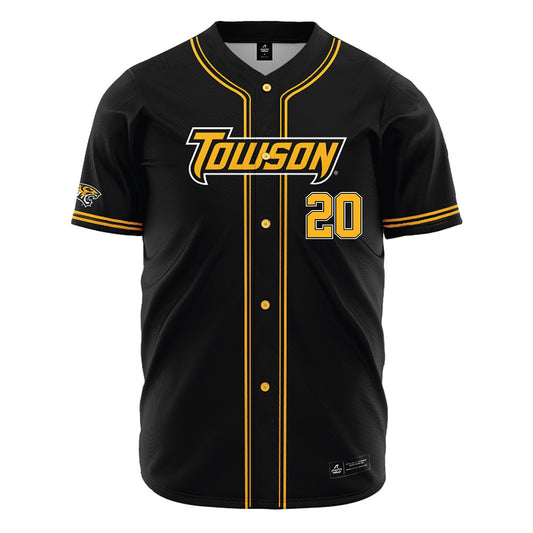 Towson - NCAA Baseball : Aden Knowles - Black Jersey-0