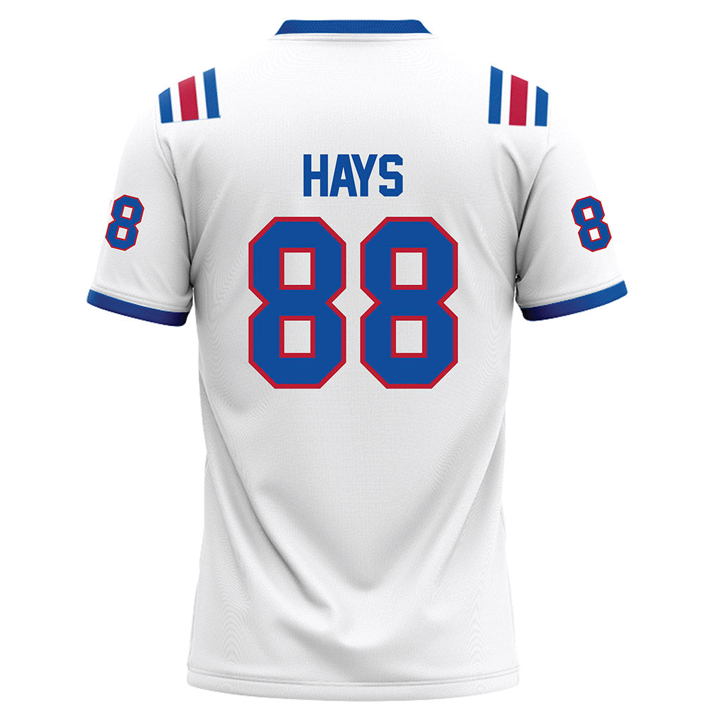 LA Tech - NCAA Football : Zachary Hays - White Football Jersey-1