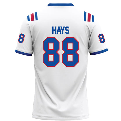 LA Tech - NCAA Football : Zachary Hays - White Football Jersey-1