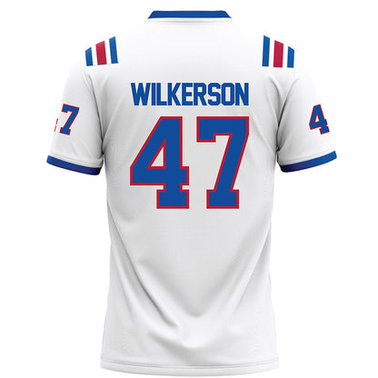 LA Tech - NCAA Football : Jay Wilkerson - White Football Jersey-1