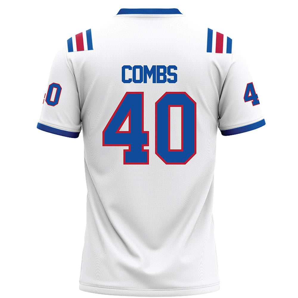 LA Tech - NCAA Football : Ayden Combs - White Football Jersey-1