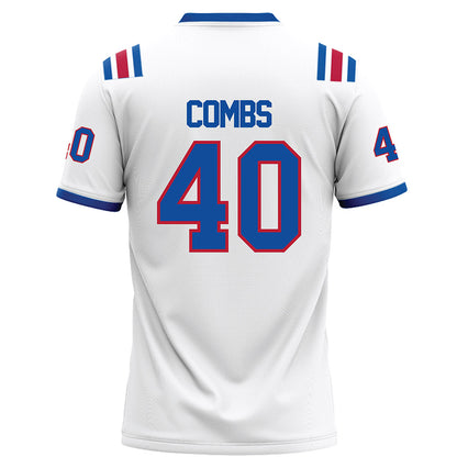 LA Tech - NCAA Football : Ayden Combs - White Football Jersey-1