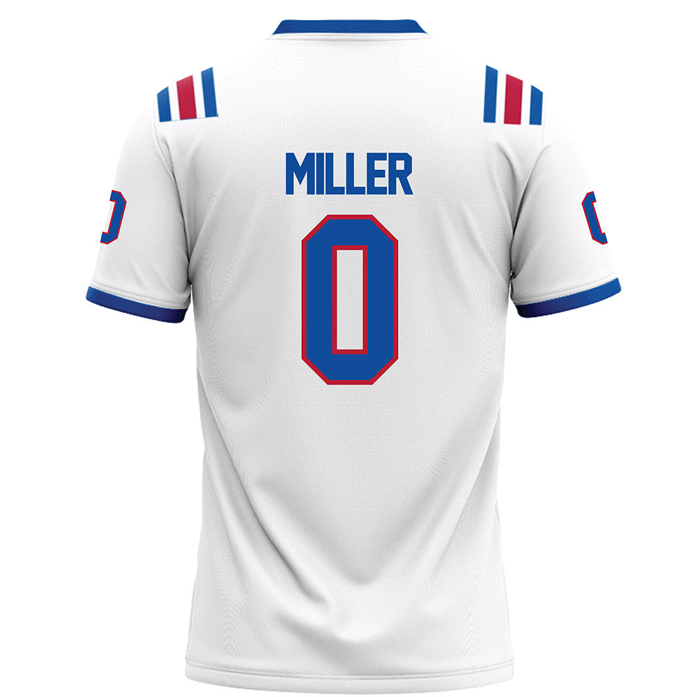 LA Tech - NCAA Football : Jaden Miller - White Football Jersey-1