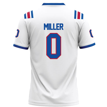 LA Tech - NCAA Football : Jaden Miller - White Football Jersey-1