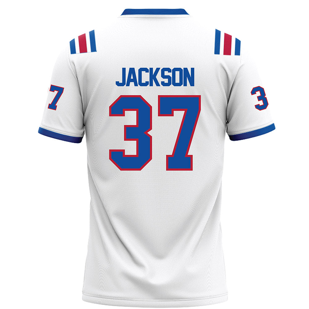 LA Tech - NCAA Football : Zachary Jackson - White Football Jersey-1
