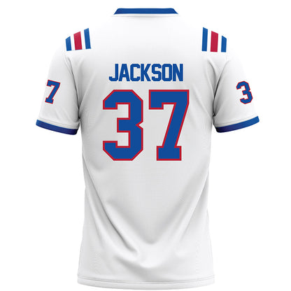 LA Tech - NCAA Football : Zachary Jackson - White Football Jersey-1