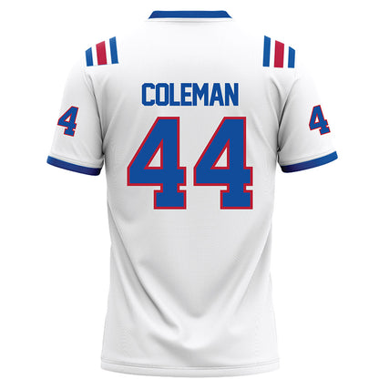 LA Tech - NCAA Football : Kaleb Coleman - White Football Jersey-1