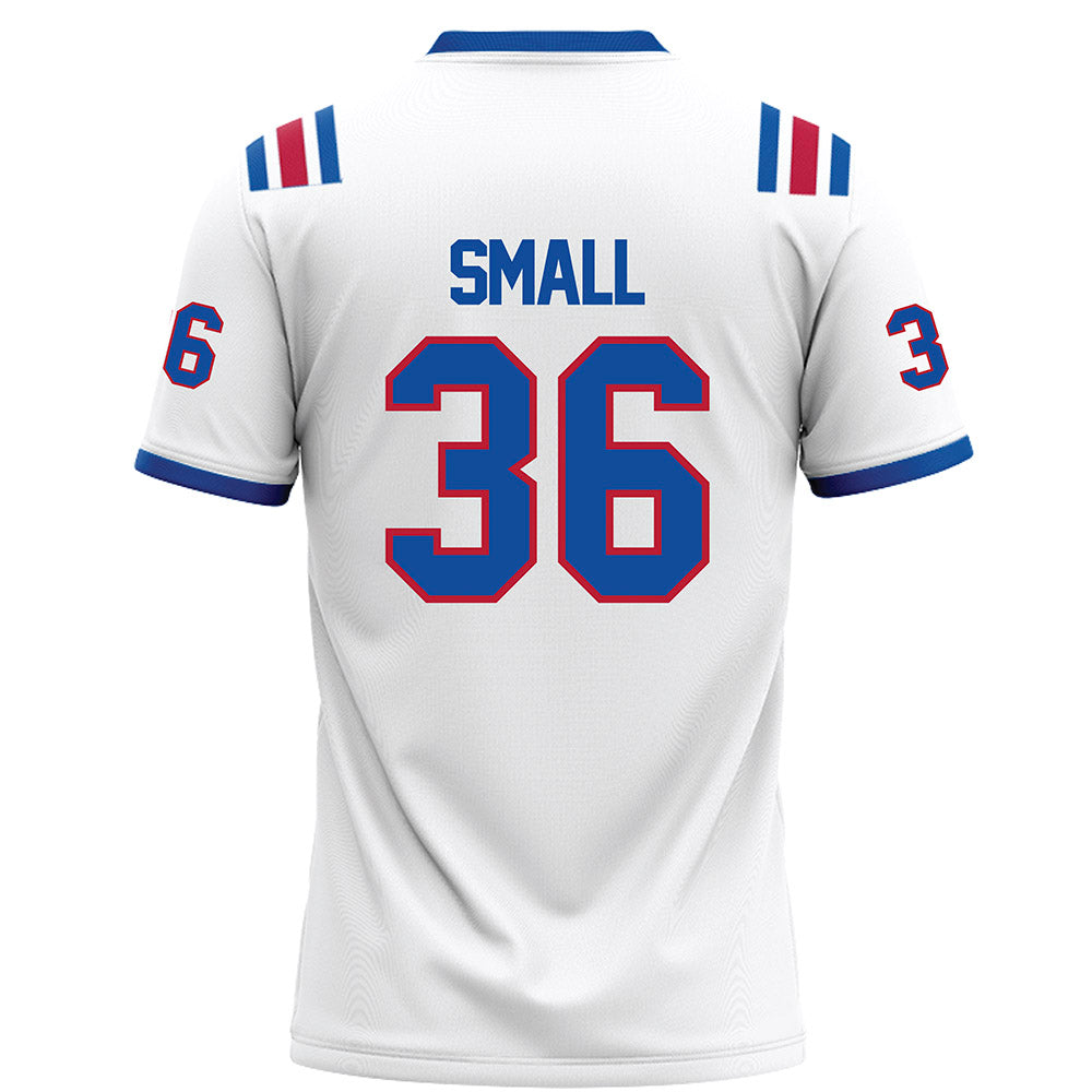LA Tech - NCAA Football : Riley Small - White Football Jersey-1