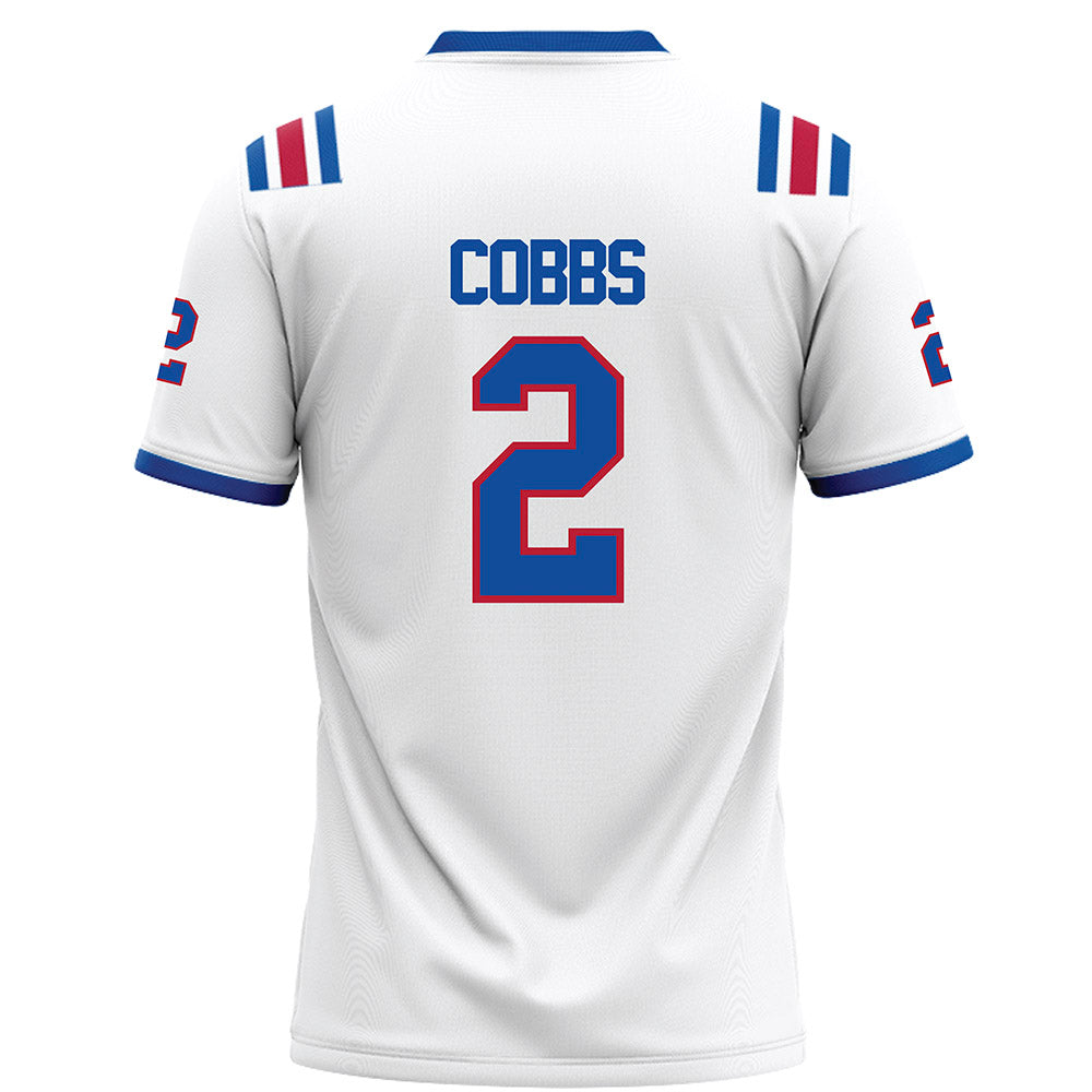 LA Tech - NCAA Football : Josh Cobbs - White Football Jersey-1