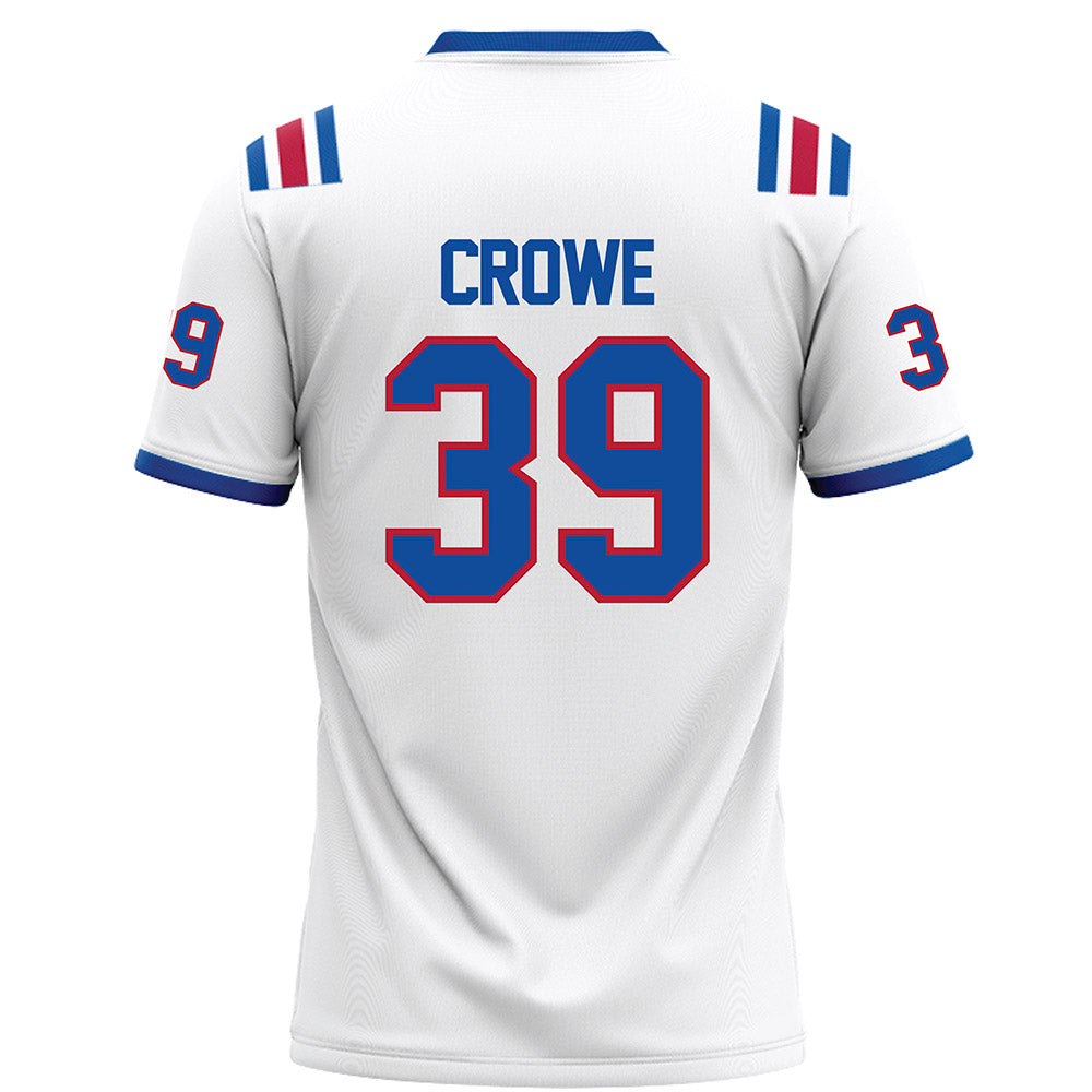 LA Tech - NCAA Football : Jacoryian Crowe - White Football Jersey-1