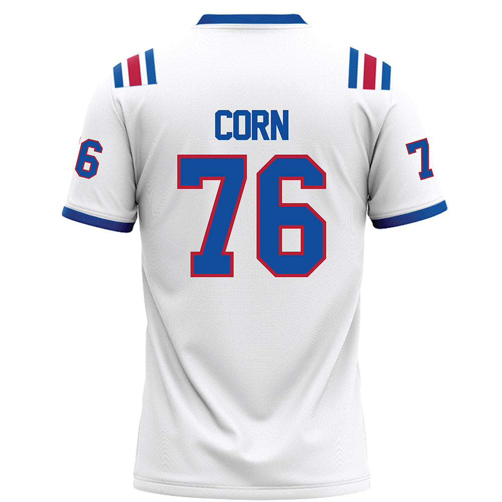 LA Tech - NCAA Football : Cyler Corn - White Football Jersey-1