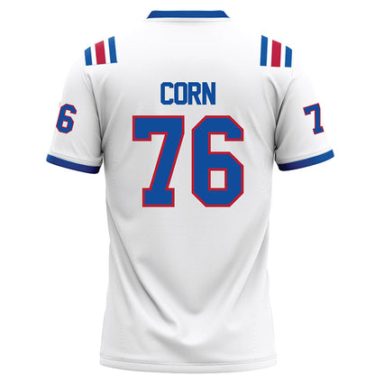 LA Tech - NCAA Football : Cyler Corn - White Football Jersey-1