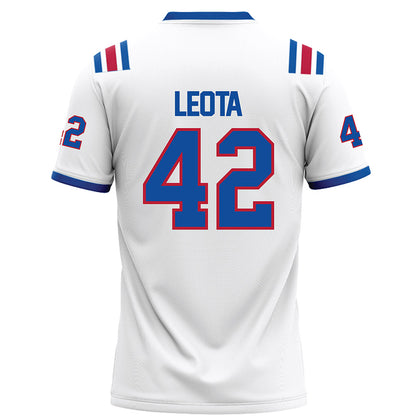 LA Tech - NCAA Football : Siosifa Leota - White Football Jersey-1