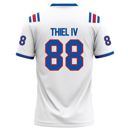 LA Tech - NCAA Football : Johnnie Thiel IV - White Football Jersey-1